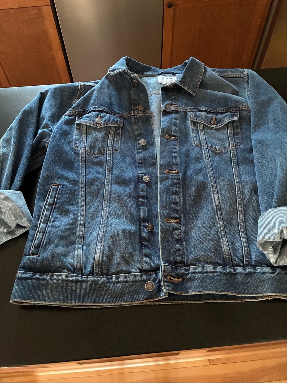 Old Navy Men's Dark Blue Denim Jacket